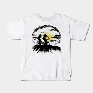 Sunset Bike Ride Kids T-Shirt